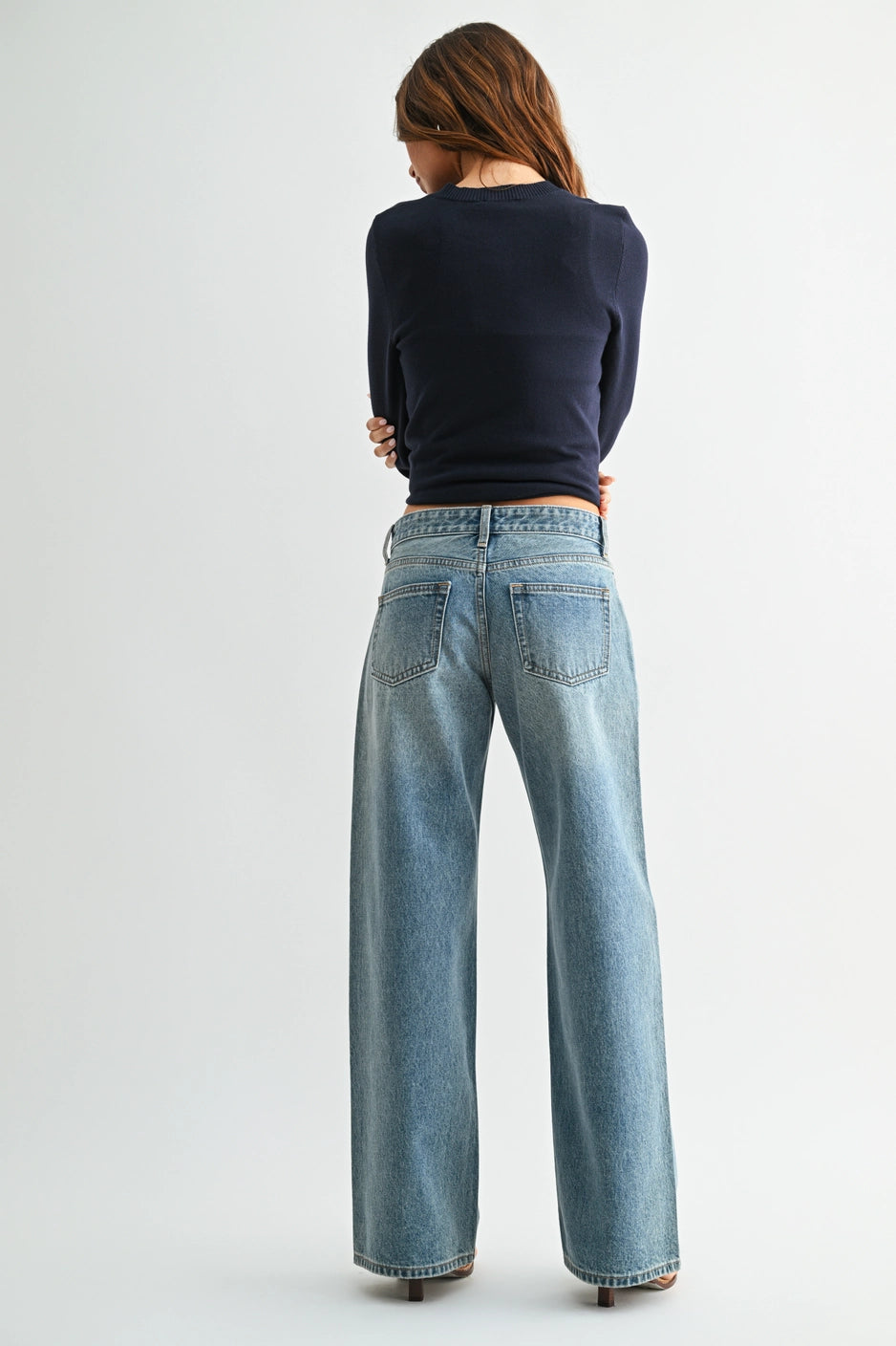 NON STRETCH BAGGY WIDE LEG