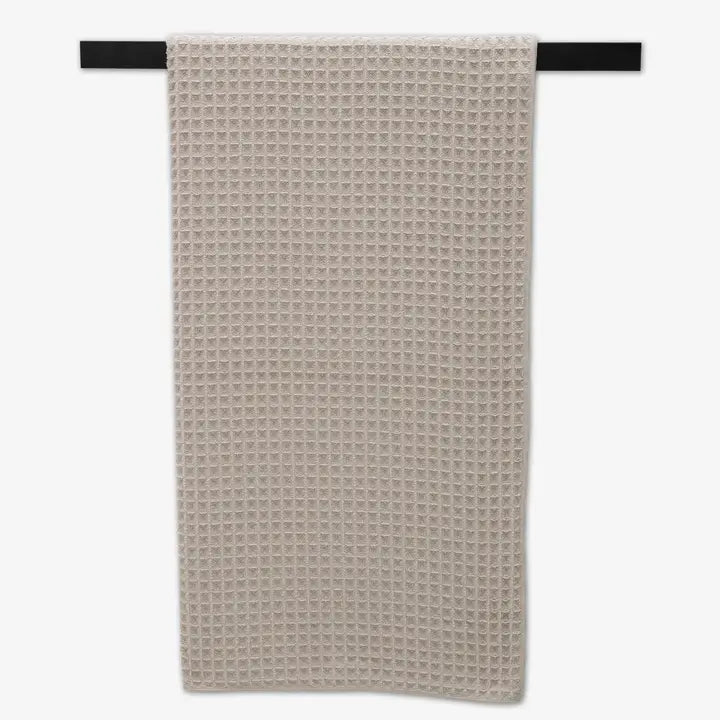WAFFLE BATH TOWEL - TAUPE