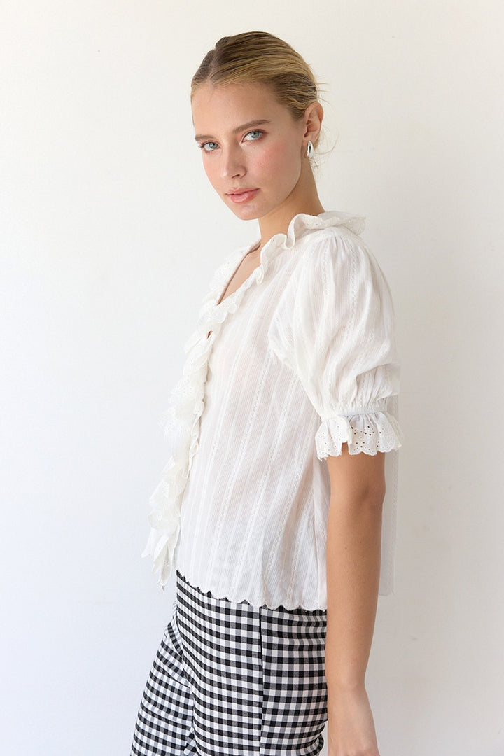 THE RUFFLE AND GRACE BLOUSE