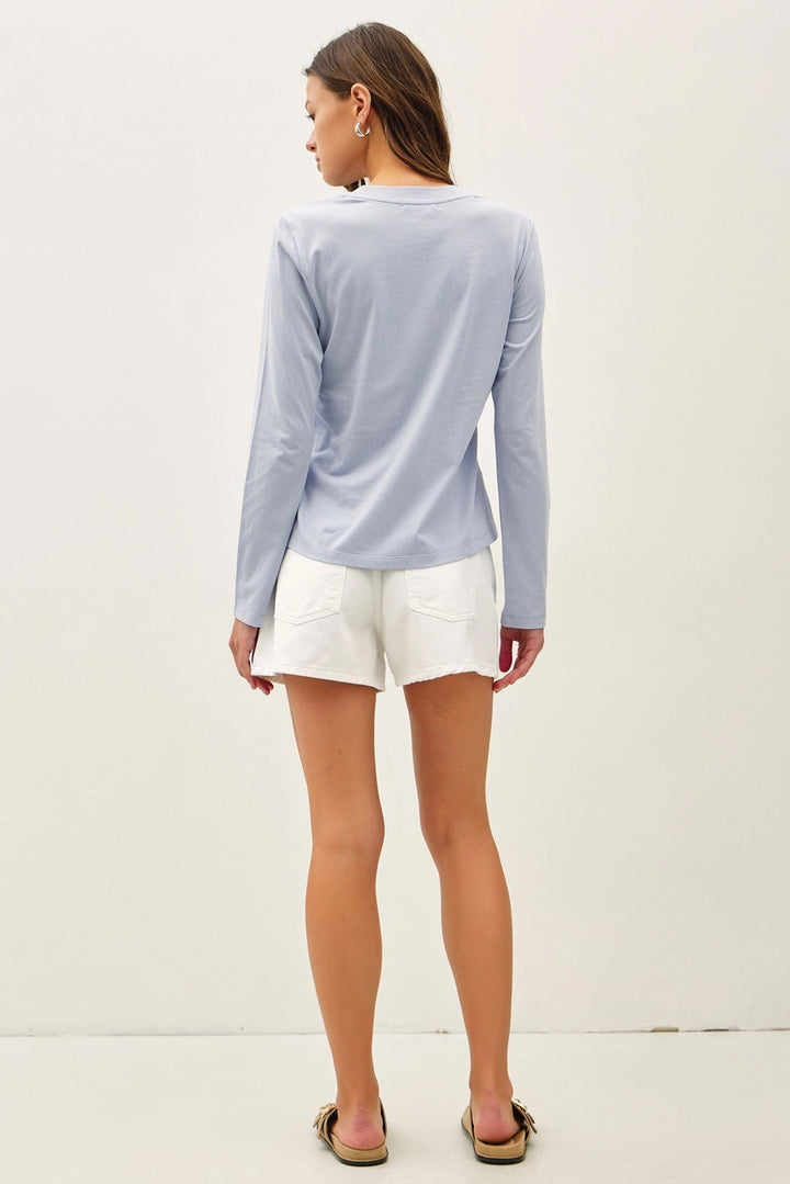 BENNY LONG SLEEVE - CHAMBRAY