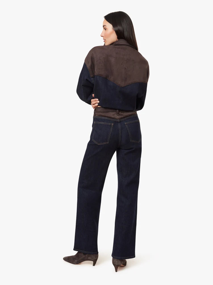 BLAINE SUEDE MIX HIGH RISE