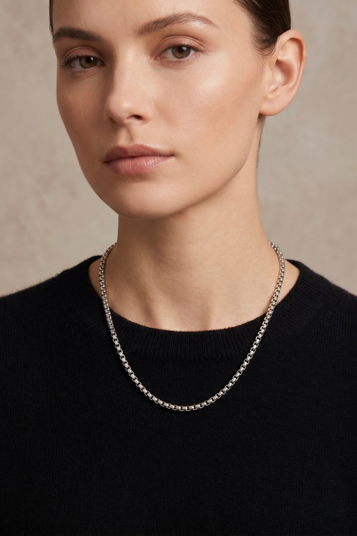 ARLO BOX CHAIN- MIXED METALS
