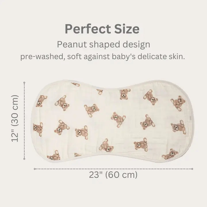 TEDDY MUSLIN BURP CLOTH