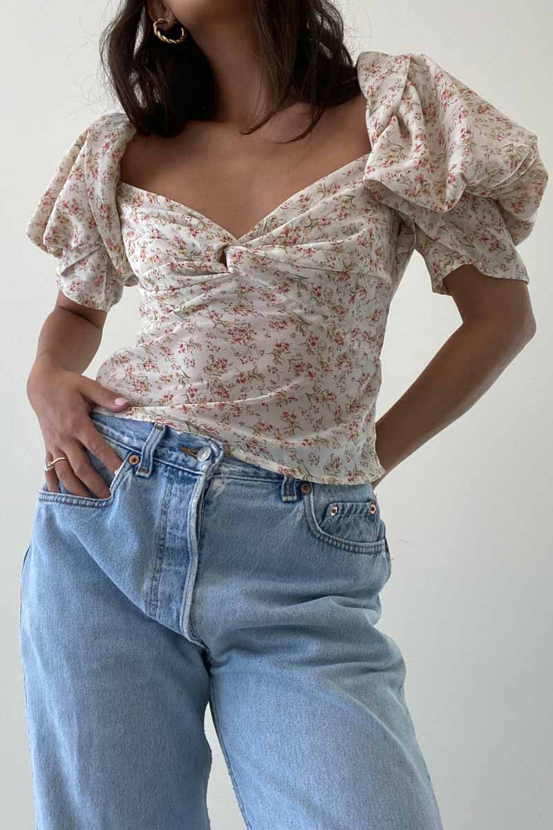 PRIYA PUFF SLEEVE TOP