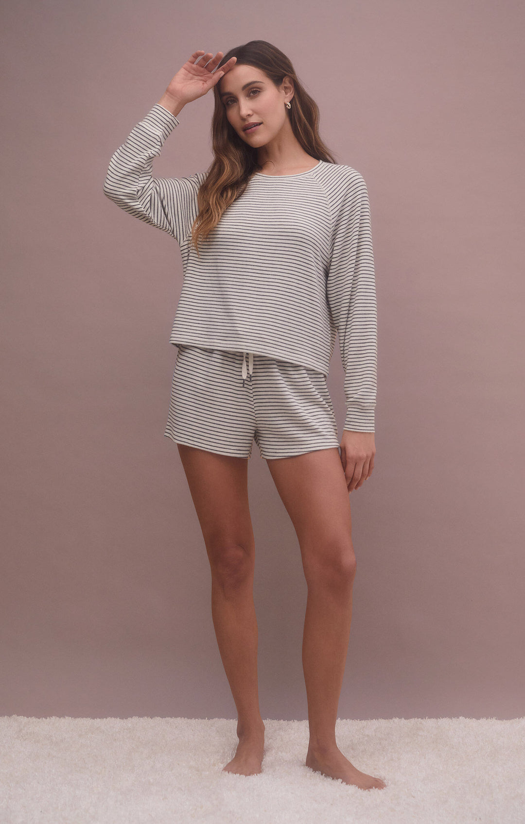STAYING IN STRIPE LONG SLEEVE TOP