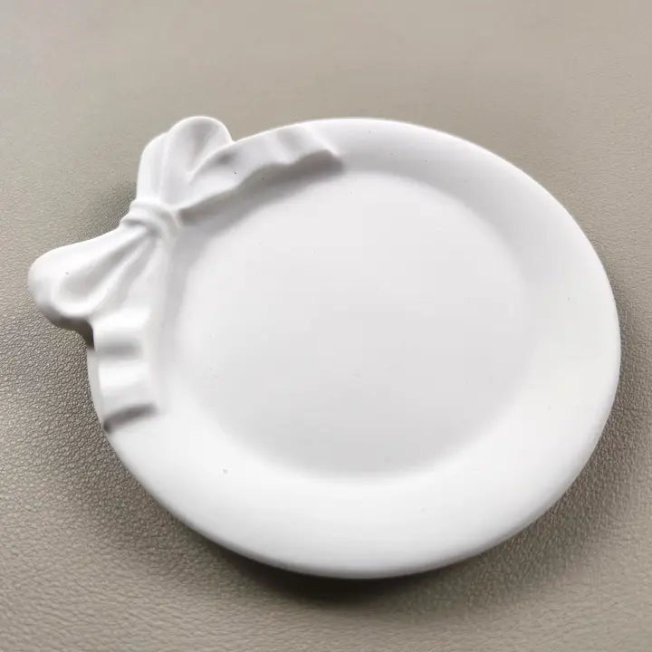 BOW LACE TRAY ROUND