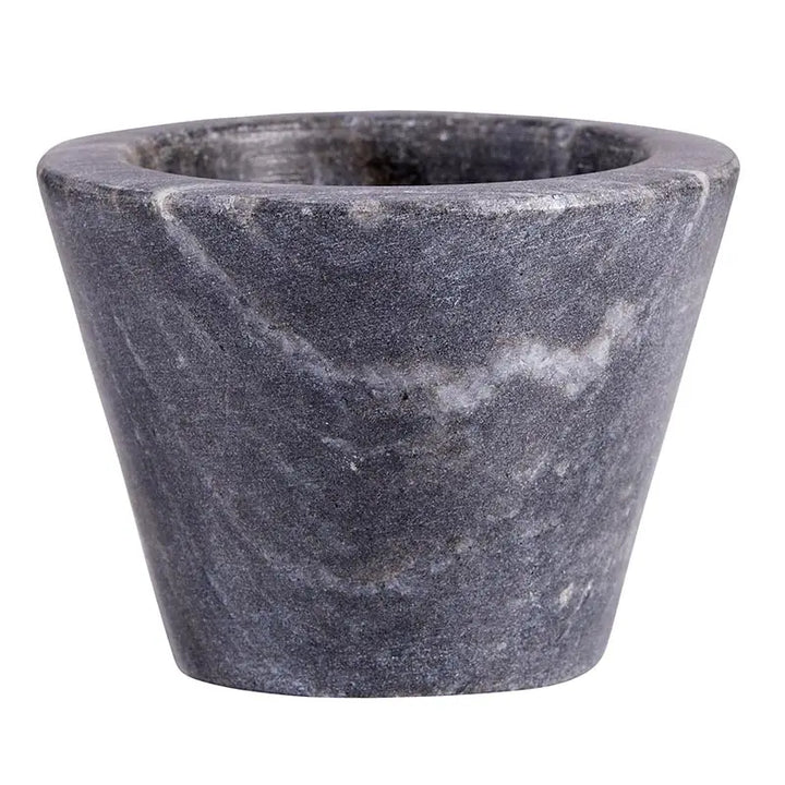 BLACK MARBLE PINCH POT