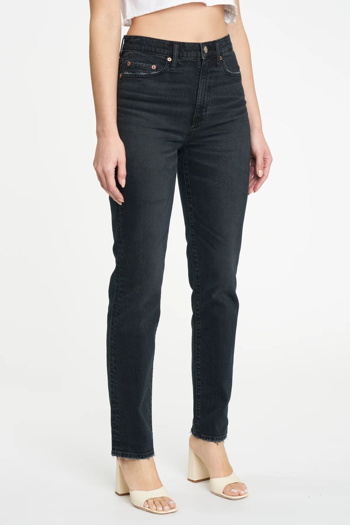 SMARTY PANTS HIGH RISE SLIM STRAIGHT JEAN