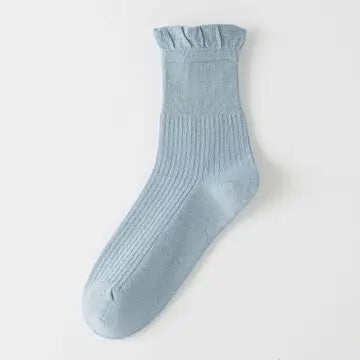 LACE RUFFLE TUBE SOCK