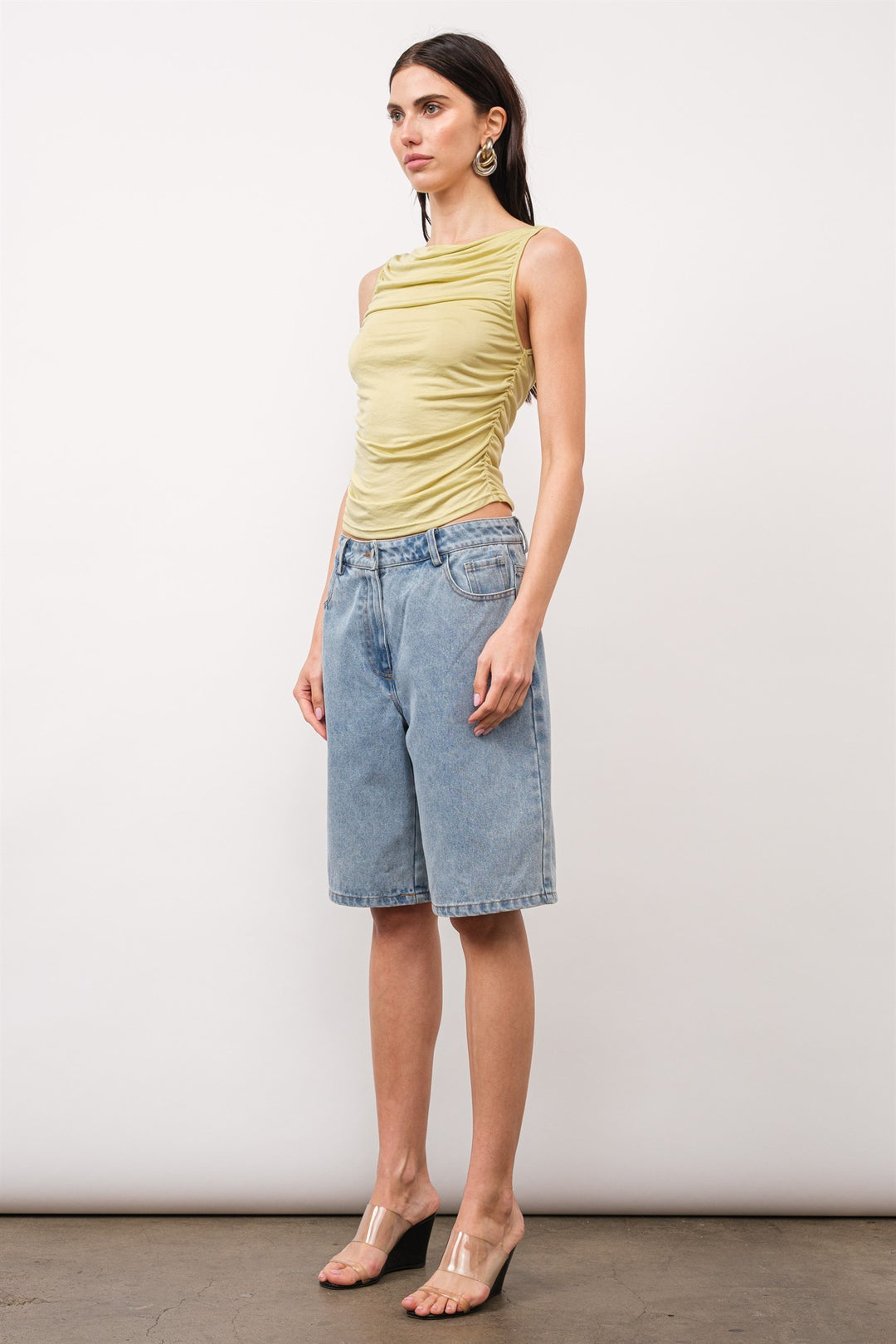 CHARLIE RUCHED TANK
