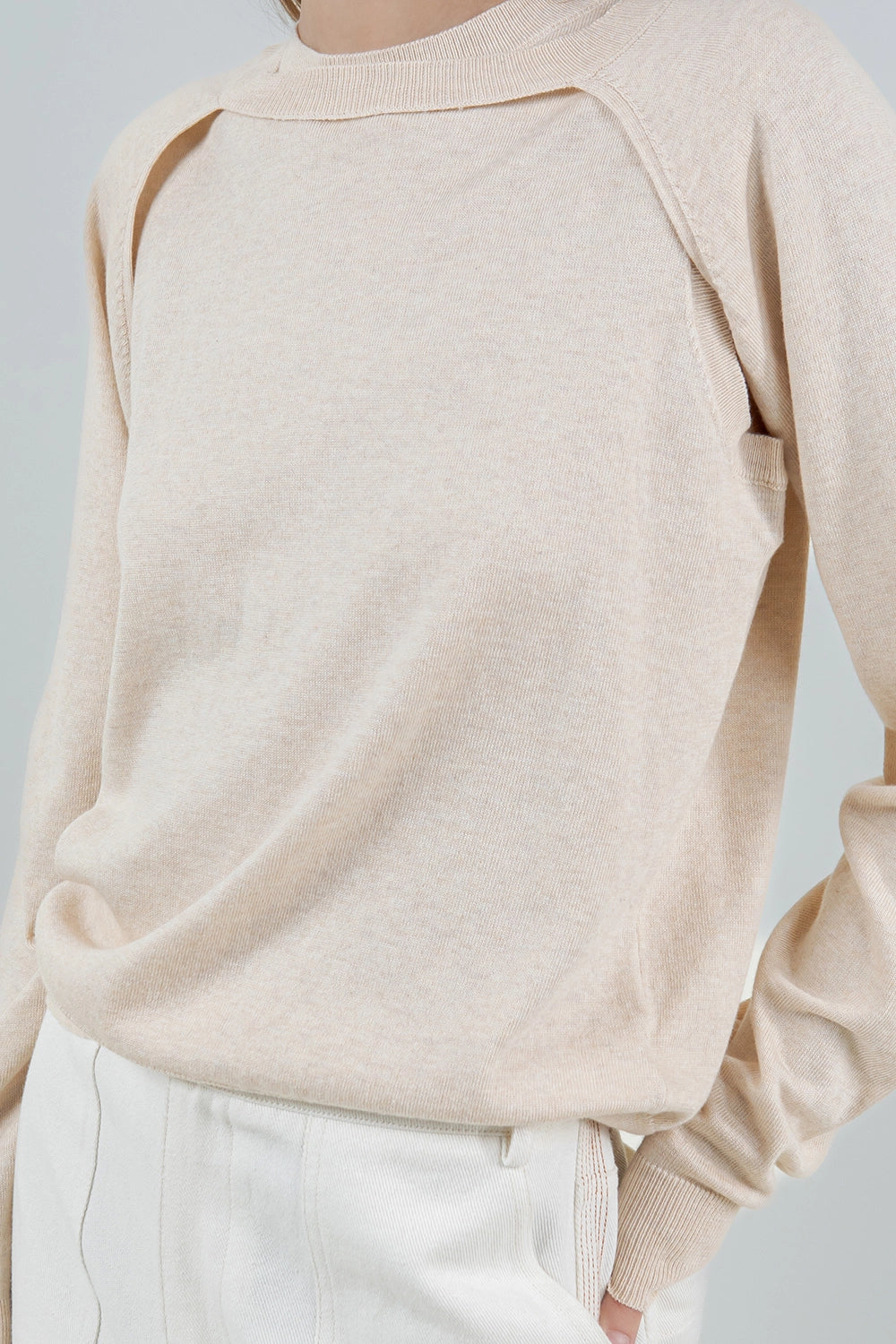 Bolero Knitted Sweater - Cream