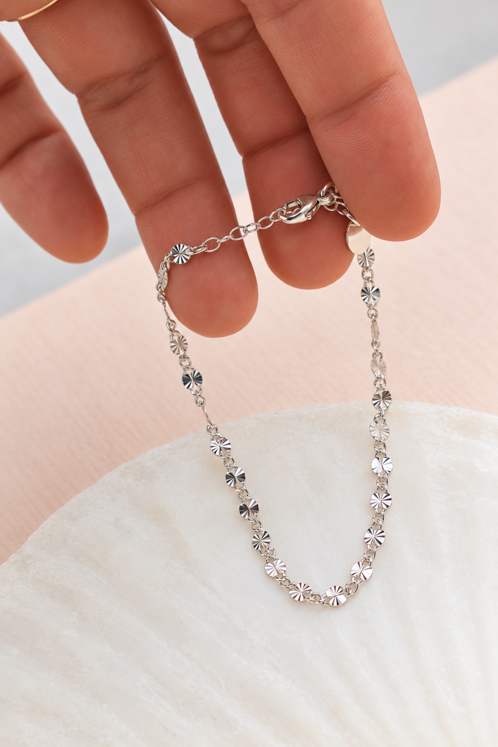 THE ATRIA STERLING SILVER STARBURST CHAIN