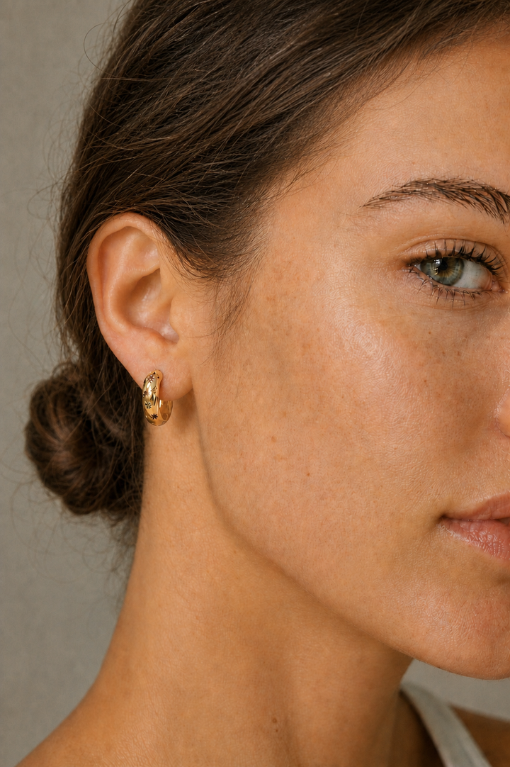 PENNY CZ STAR HOOP
