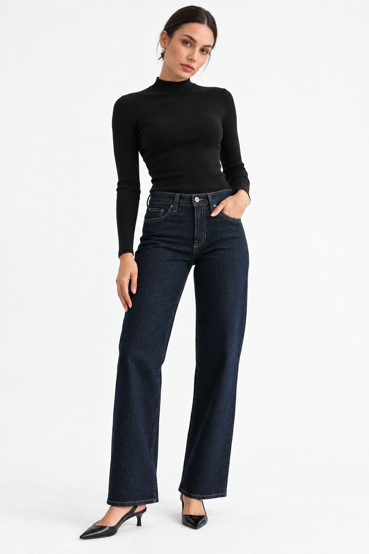 LOOSE LOW RISE STRETCH JEAN