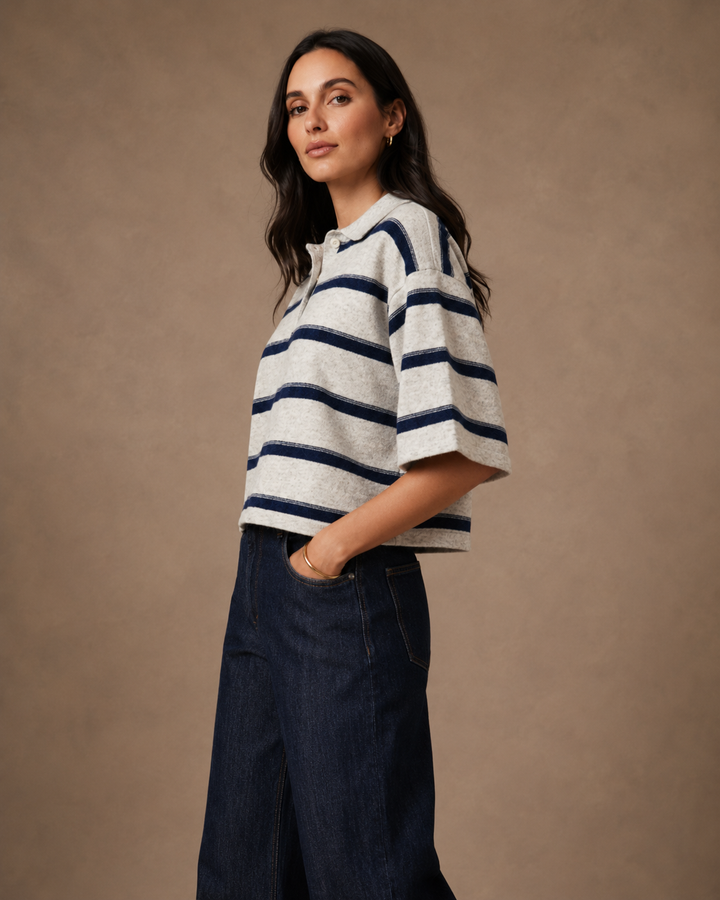 RUGBY POLO SWEATER