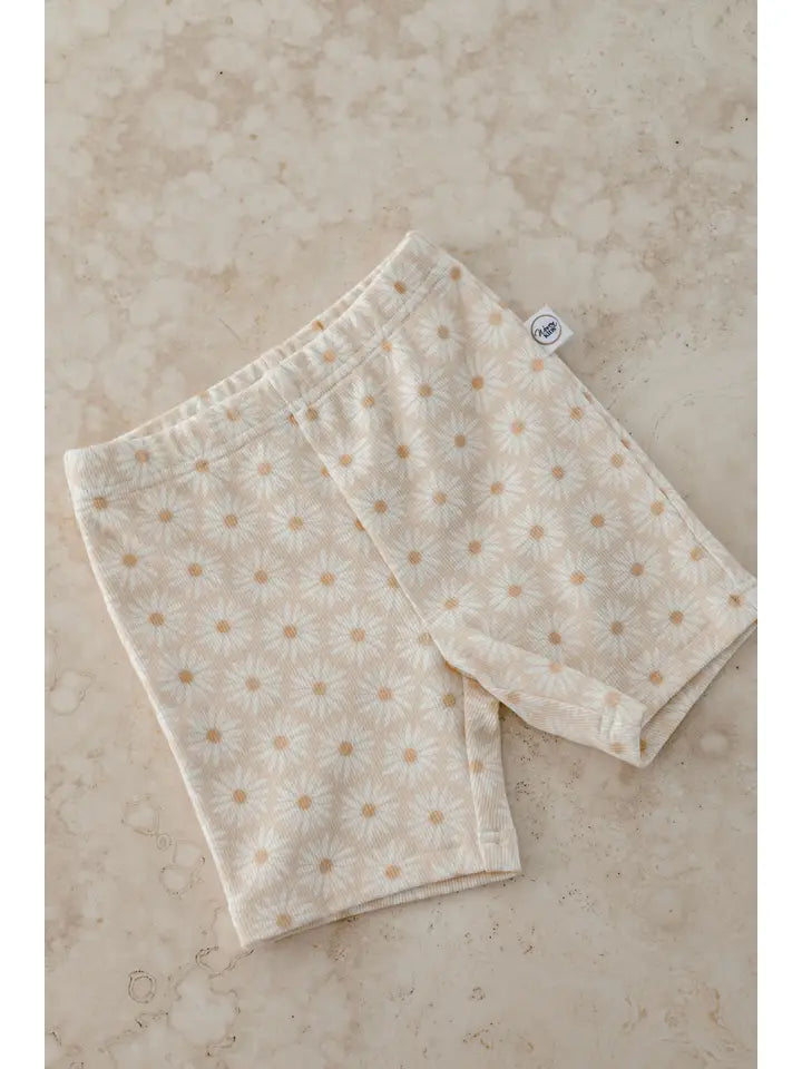 RIBBED DAISY BIKE SHORTS