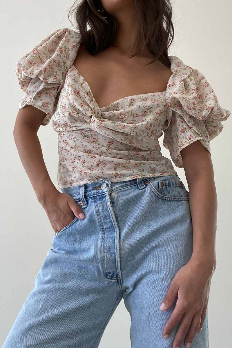 PRIYA PUFF SLEEVE TOP