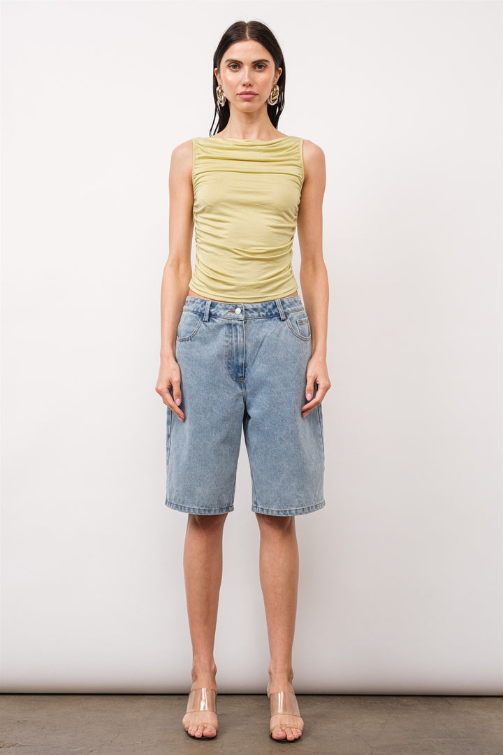 CHARLIE RUCHED TANK