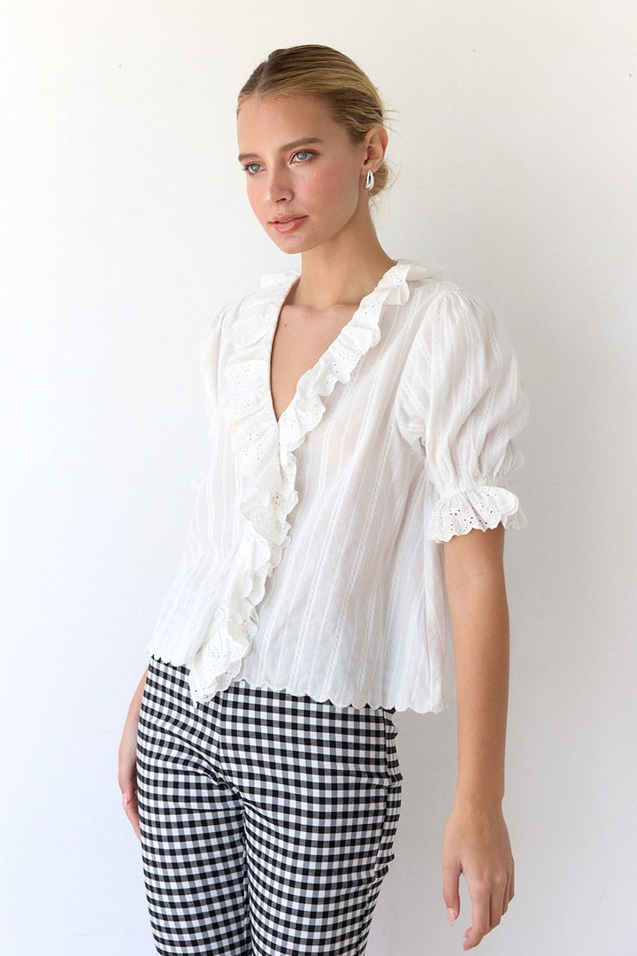 THE RUFFLE AND GRACE BLOUSE