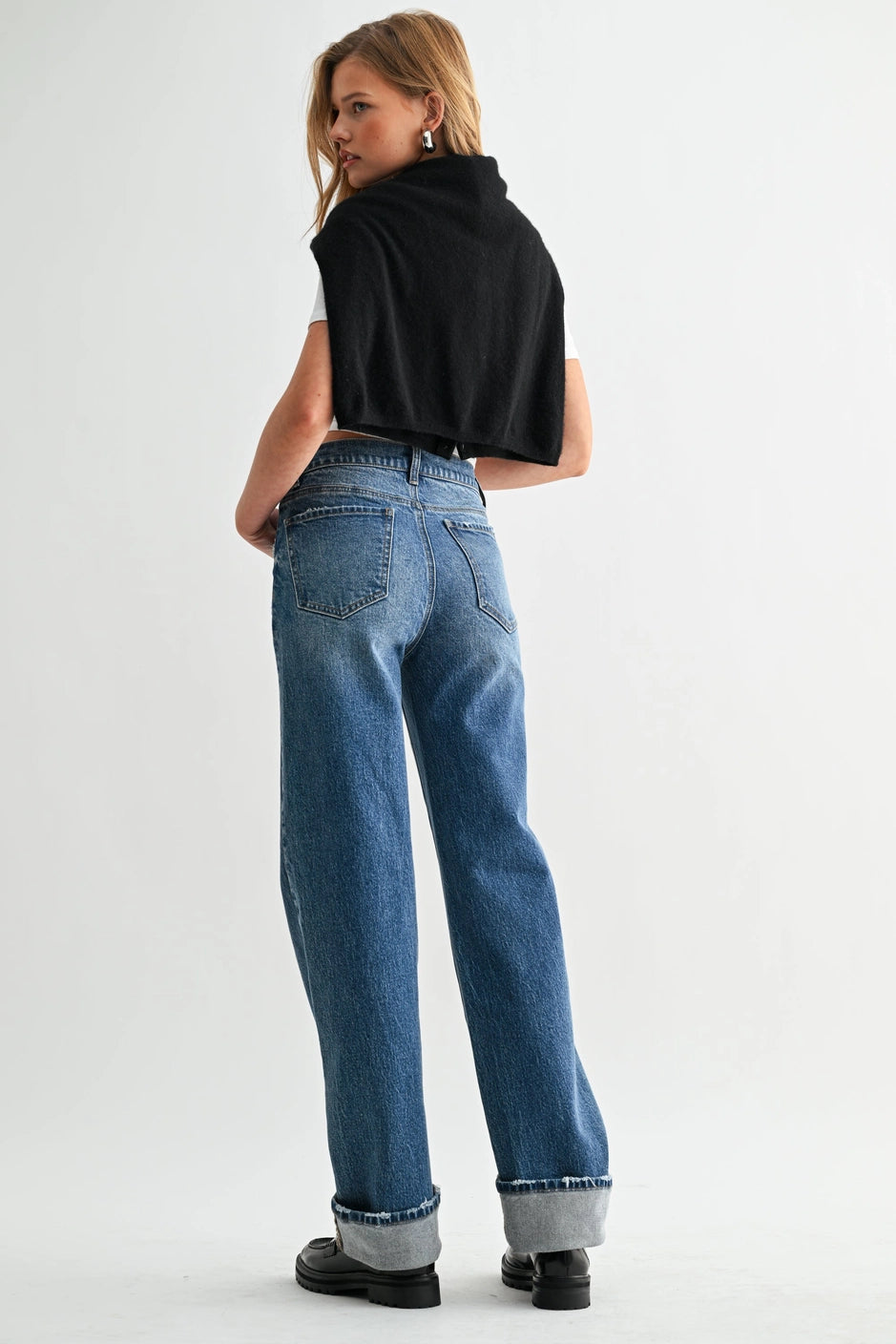 JEM CUFFED WIDE-LEG JEAN
