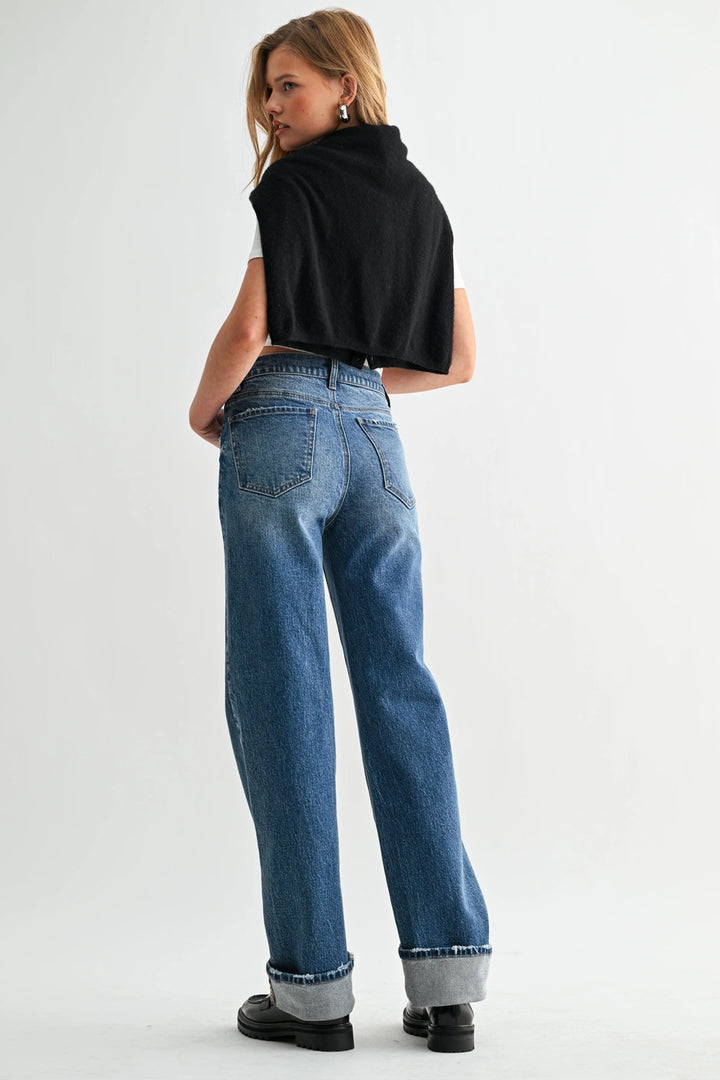 JEM CUFFED WIDE-LEG JEAN