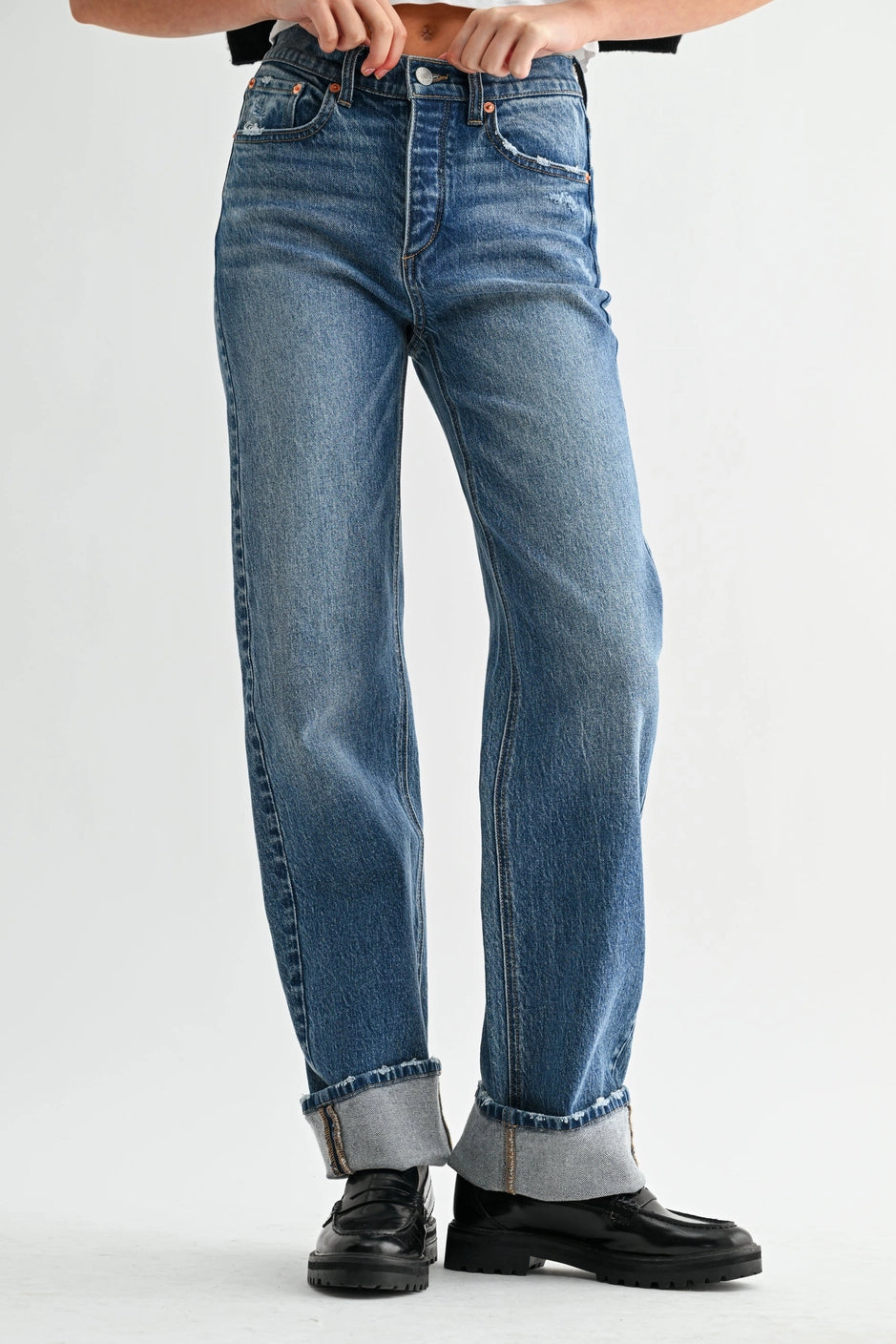 JEM CUFFED WIDE-LEG JEAN