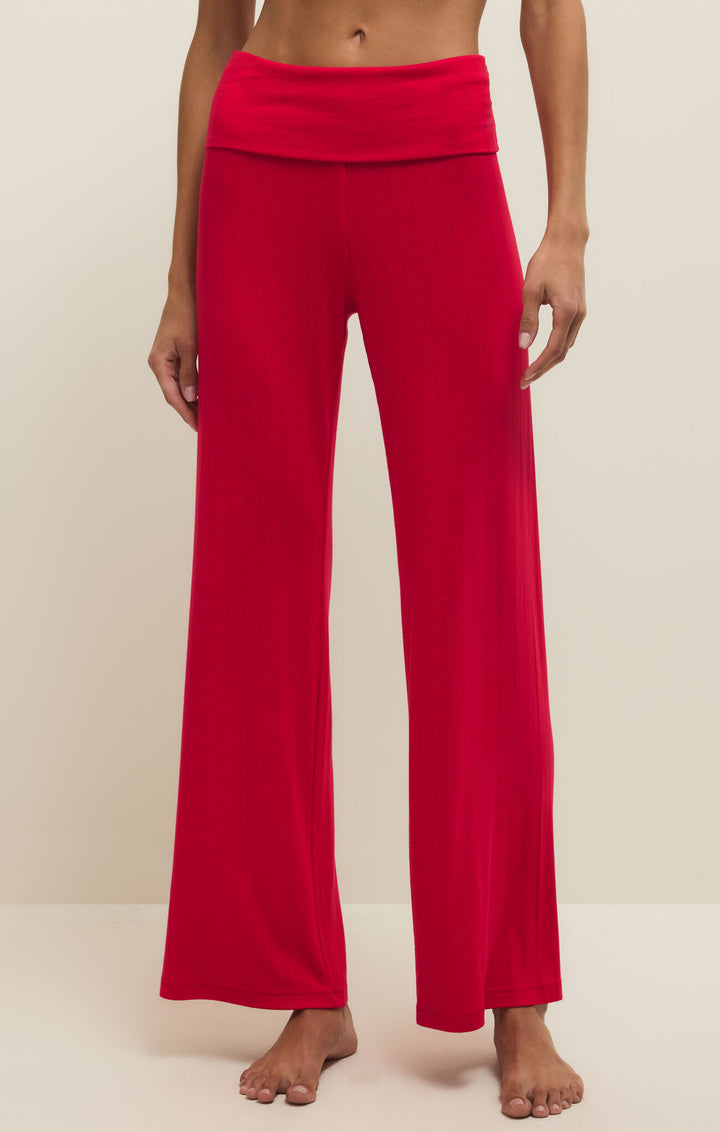 ESSENTIAL FOLD OVER PANT KISS ME RED