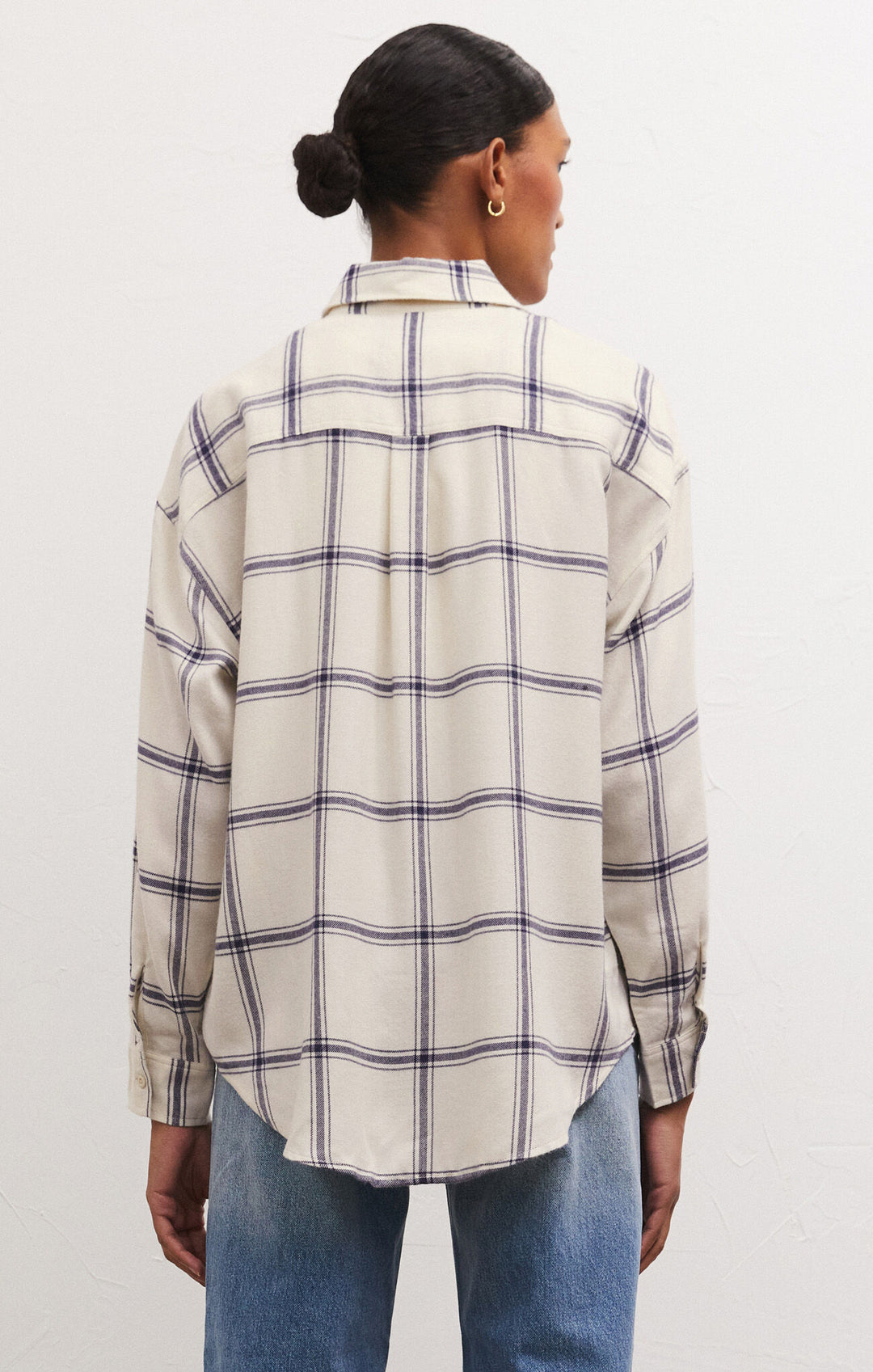 RIVER PLAID BUTTON UP