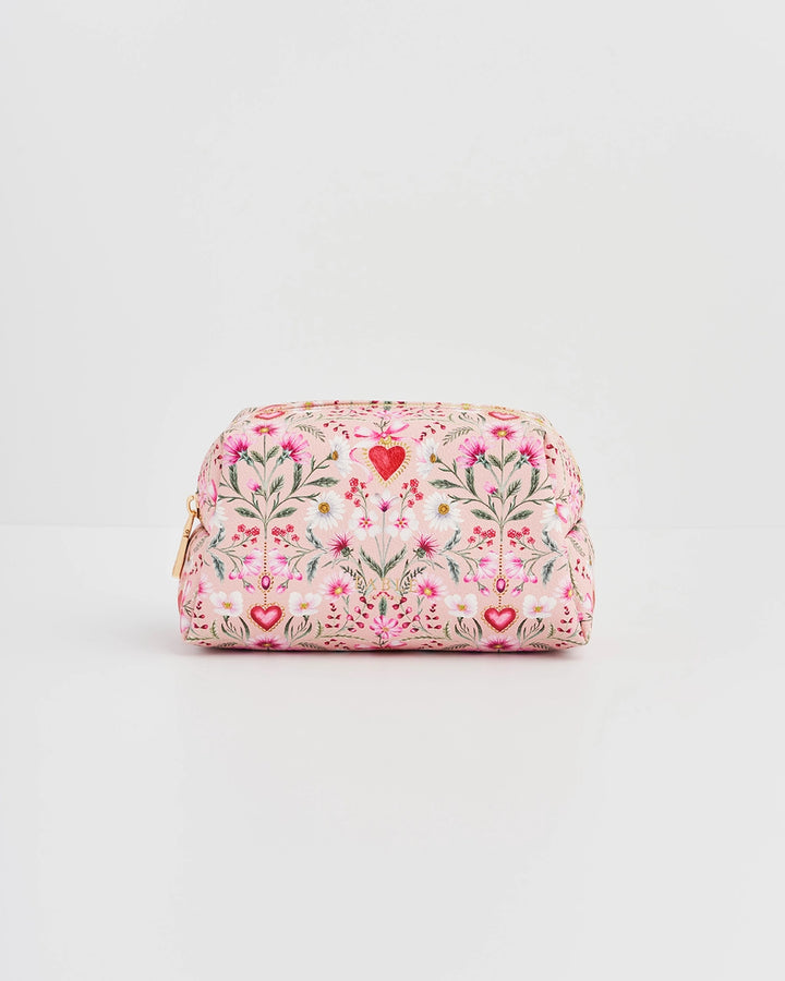 FLORAL HEART POUCH