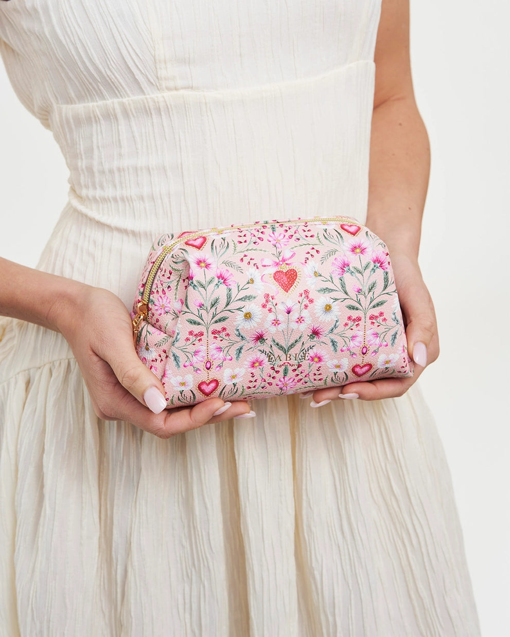 FLORAL HEART POUCH