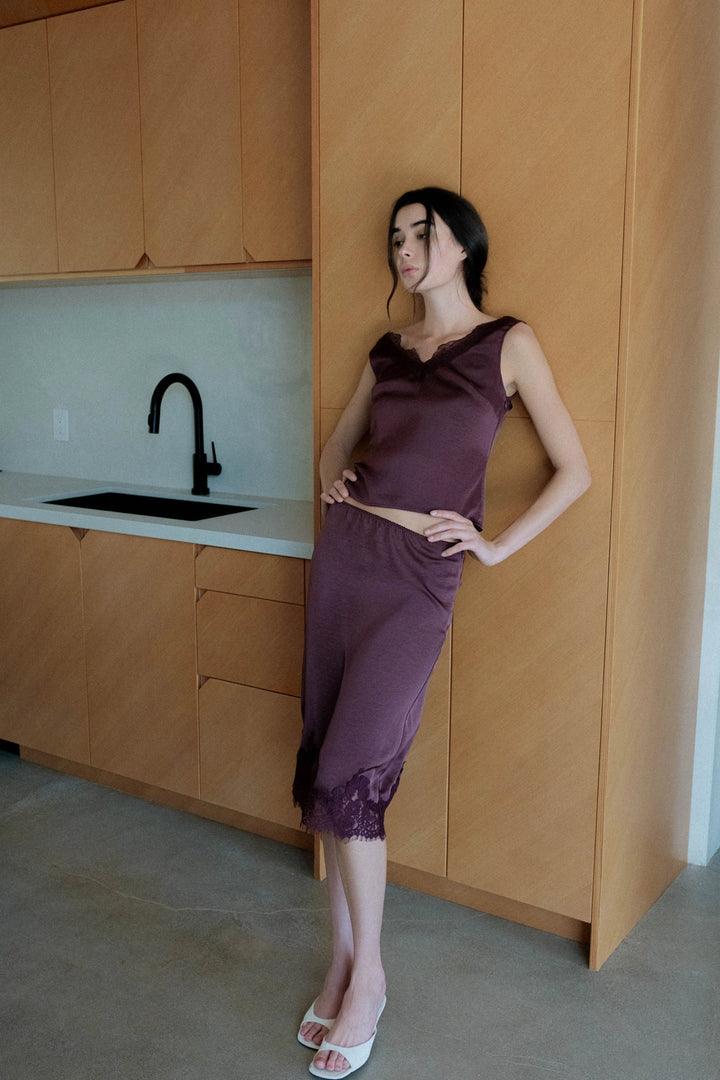 MINA TOP - PLUM