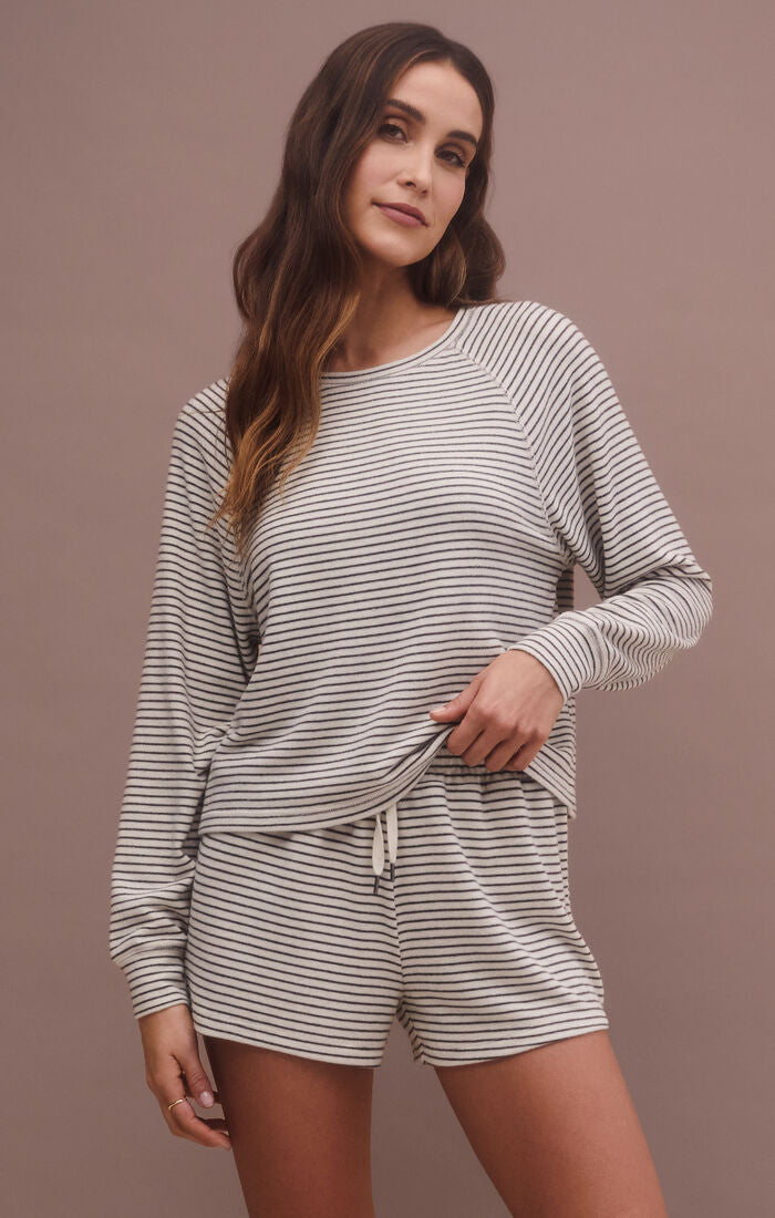 STAYING IN STRIPE LONG SLEEVE TOP