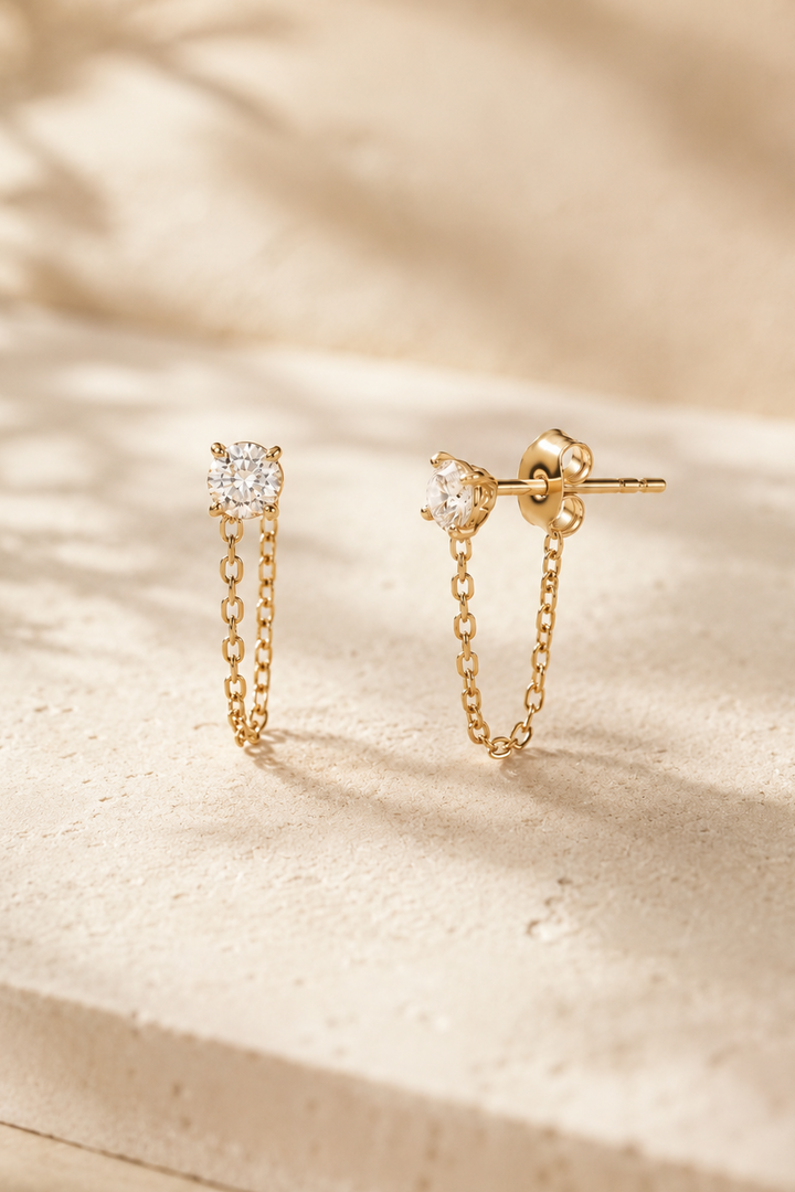 NOELLE CHAIN WRAP EARRINGS