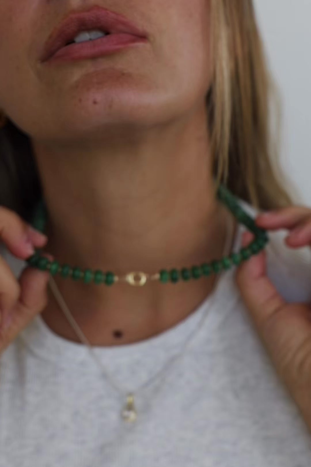 THE COLLECTOR NECKLACE- FOREST GREEN