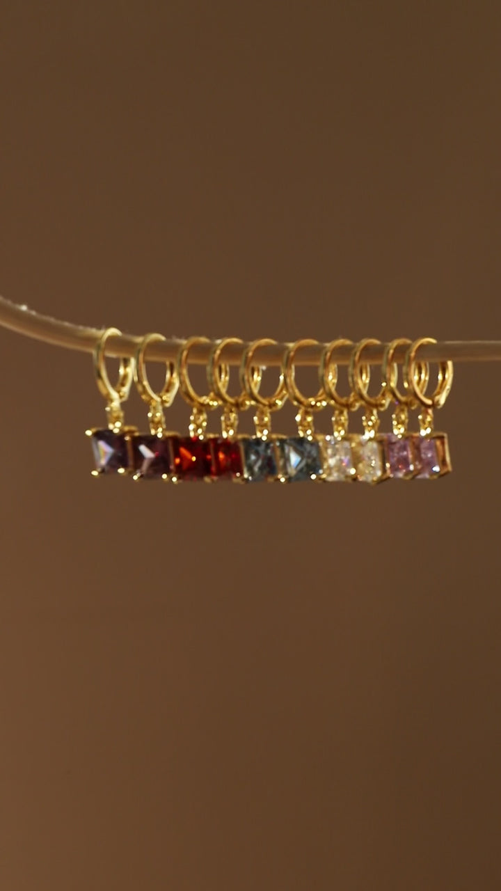 SQUARE BIRTHSTONE HUGGIES