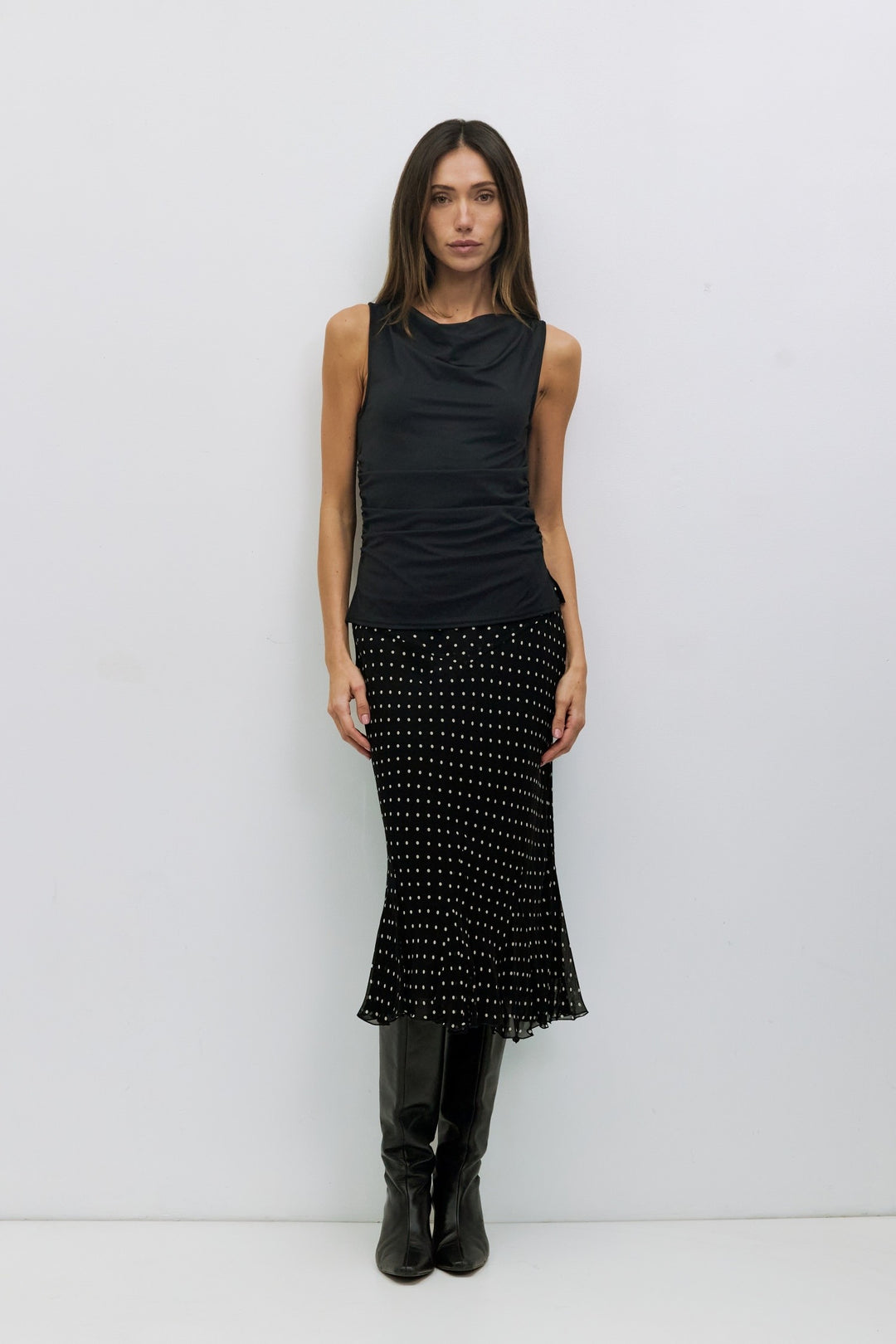 ANGELINA  POLKA DOT SKIRT
