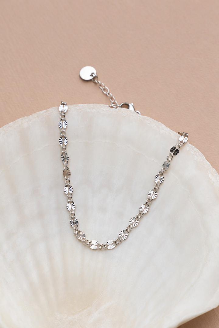 THE ATRIA STERLING SILVER STARBURST CHAIN