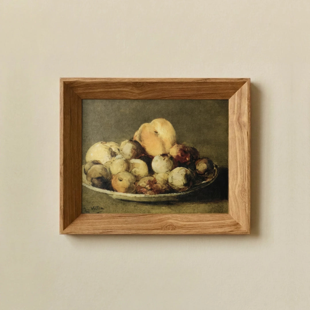 STILL LIFE WITH PLUMS AND PEACHES