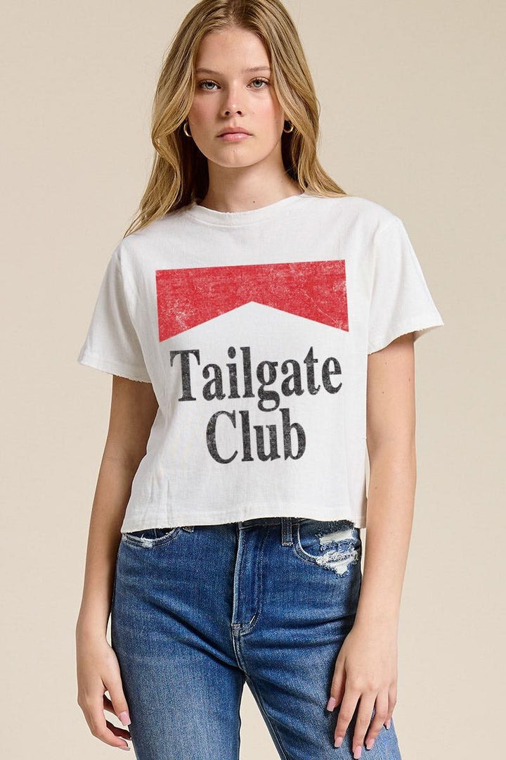 TAILGATE CLUB CROPPED TEE