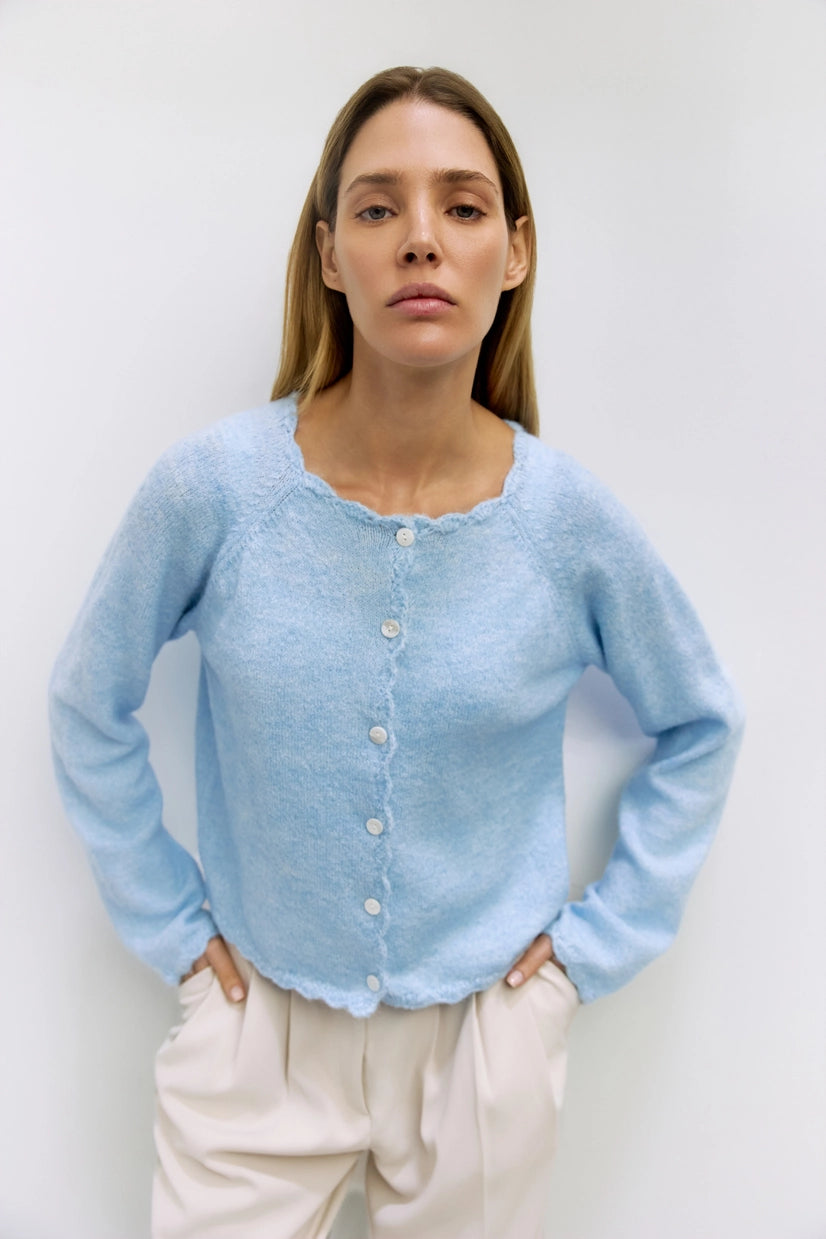 MARLOWE CARDIGAN - BLUE