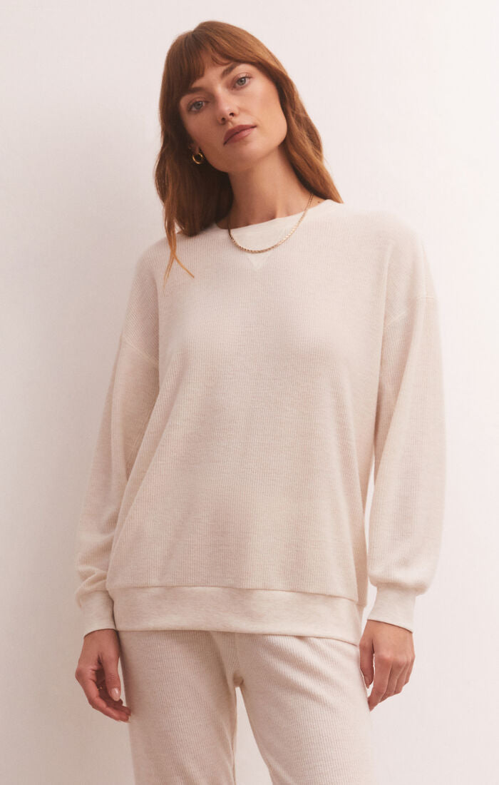 COZY DAYS THERMAL SWEATSHIRT