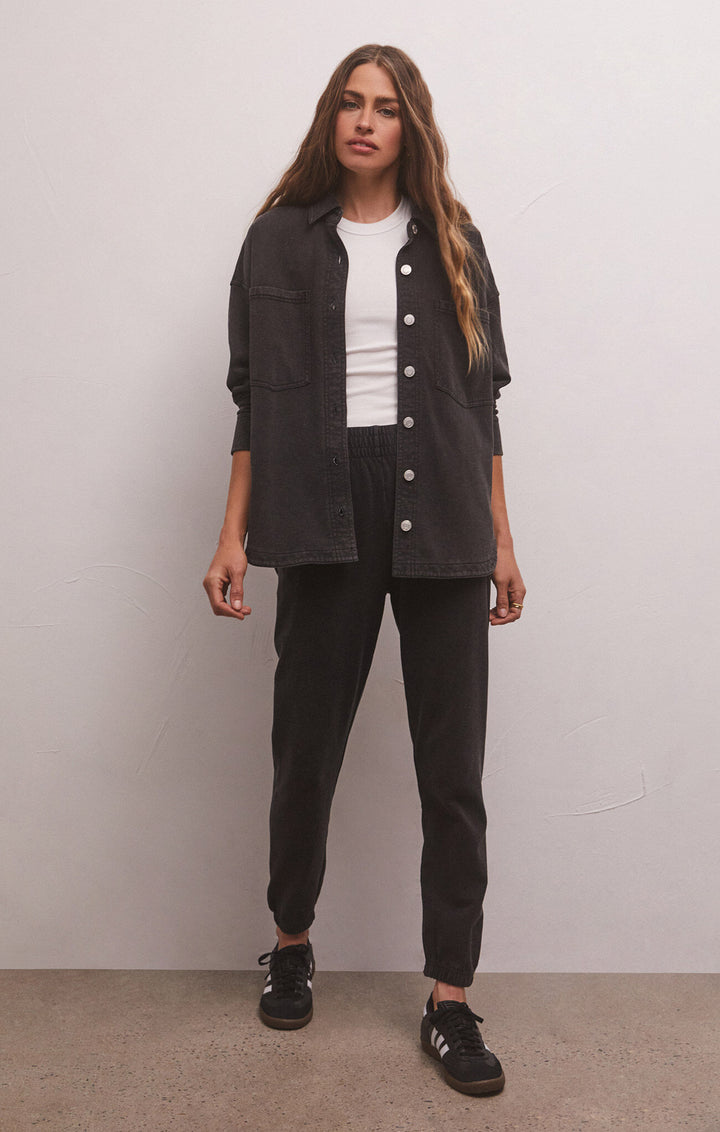ALL DAY KNIT DENIM JACKET