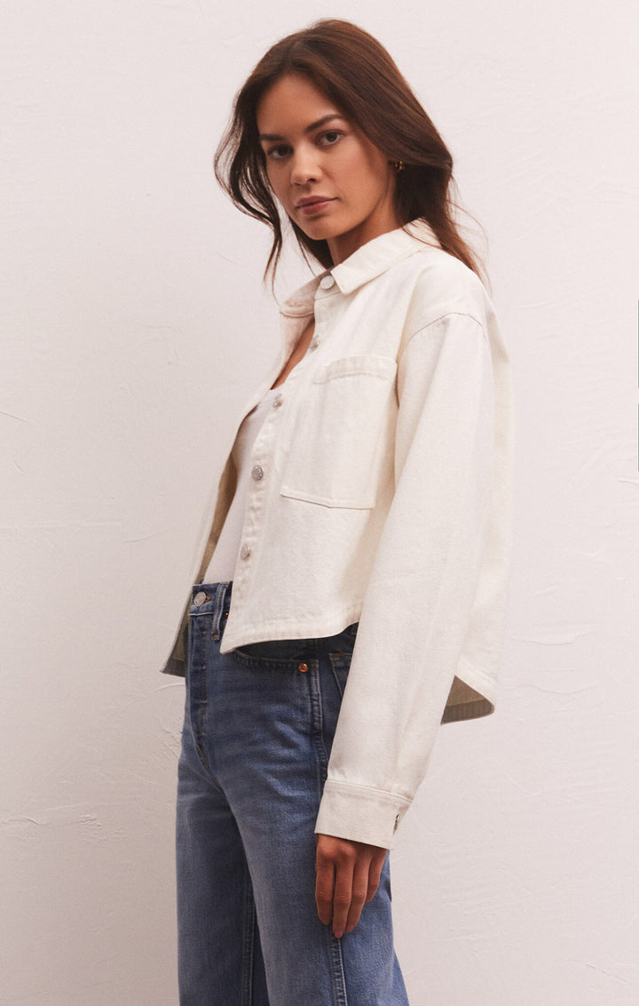 ALL DAY CROPPED DENIM JACKET
