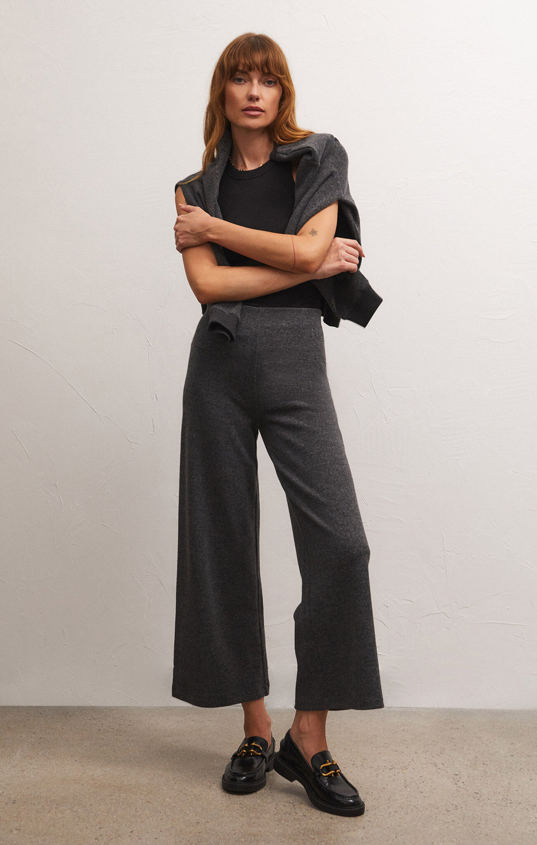 DELANEY BRUSHED RIB PANT