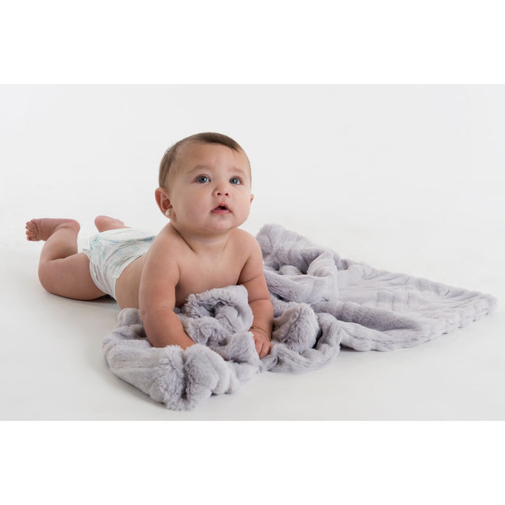 MINI BABY BLANKET-GREY