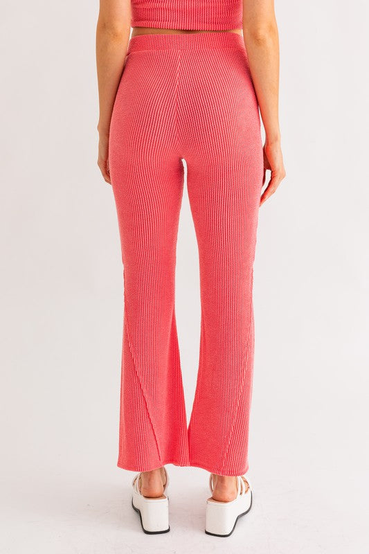 DIANA SPLIT HEM FLARE PANTS
