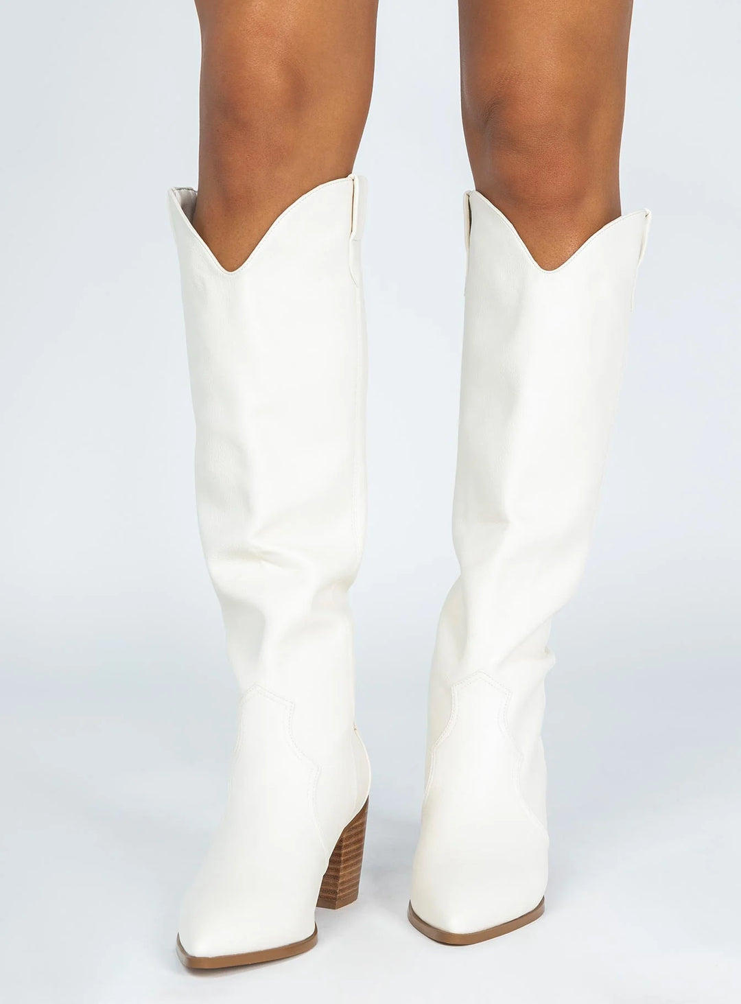 NOVENA OFF-WHITE WESTERN BOOTS