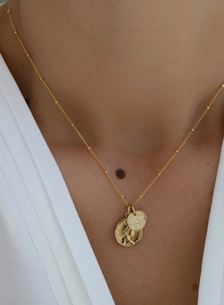 COIN CHARM NECKLACE Katie Waltman Jewelry