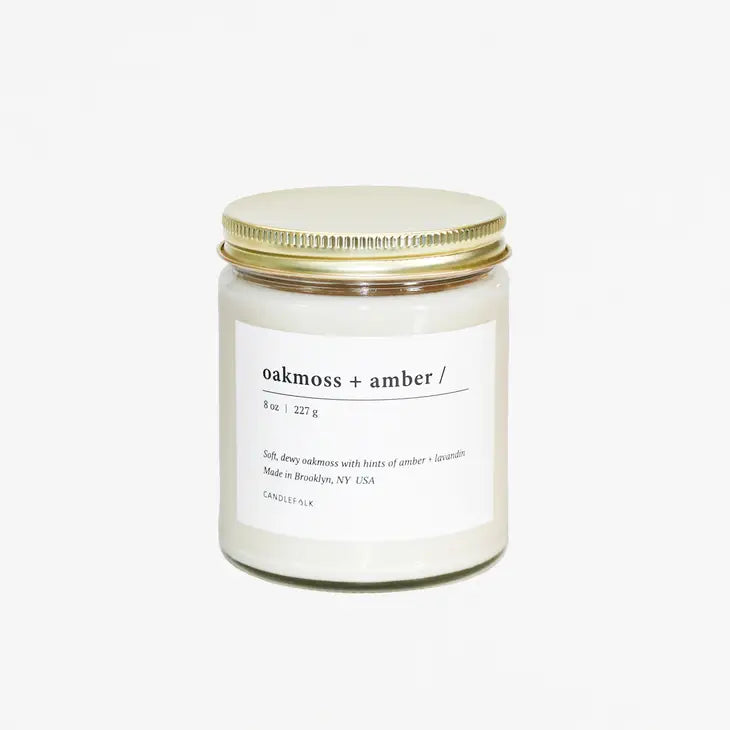 Oakmoss & Amber - Soy Candle and Melt - Commonwealth Candle