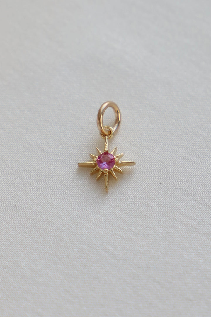 BIRTHSTONE STARBURST CHARM